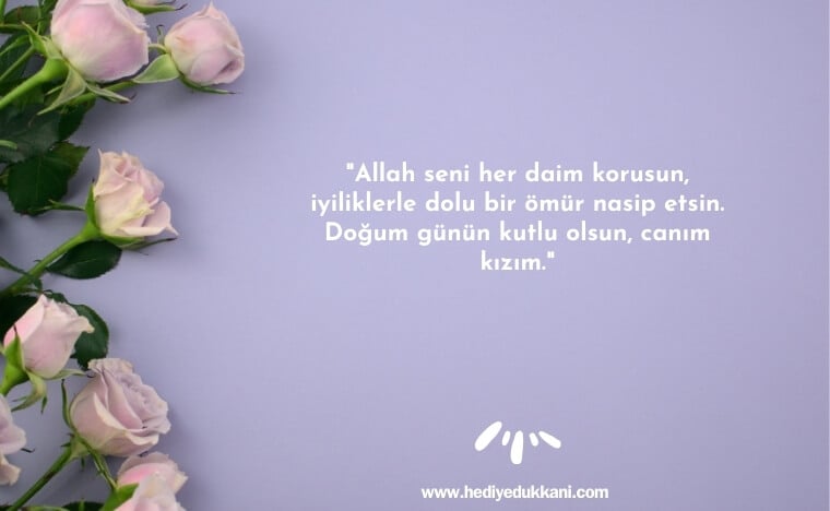 kızıma doğum günü mesajı