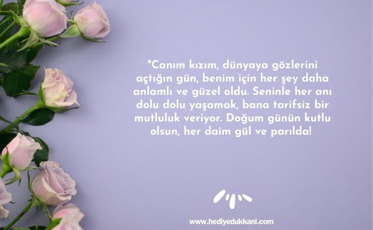 kızıma doğum günü mesajı