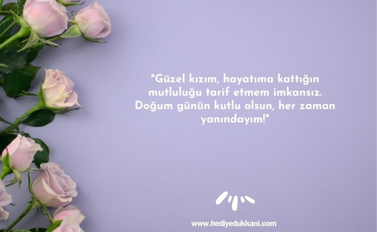 kızıma doğum günü mesajı
