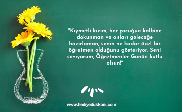 kızıma öğretmenler günü mesajı