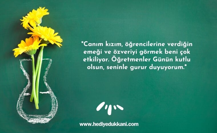 kızıma öğretmenler günü mesajı