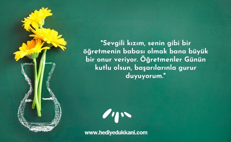 kızıma öğretmenler günü mesajı