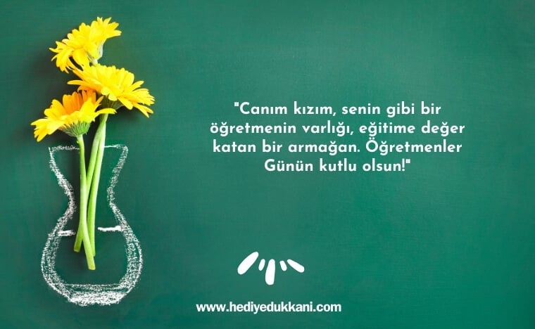 kızıma öğretmenler günü mesajı