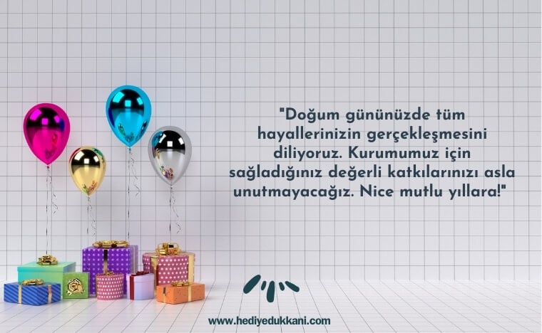 kurumsal doğum günü mesajı