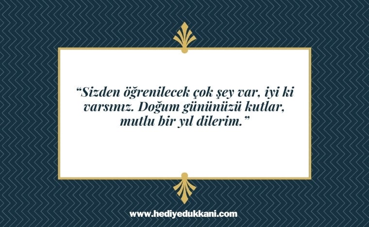 müdüre doğum günü mesajı