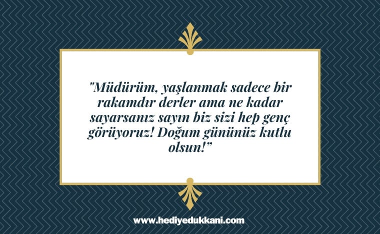 müdüre doğum günü mesajı