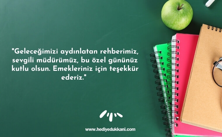 müdüre öğretmenler günü mesajı