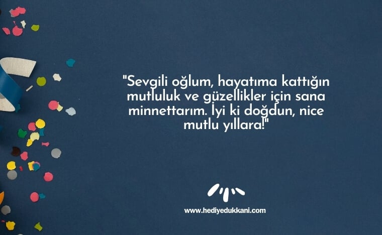 oğluma doğum günü mesajı