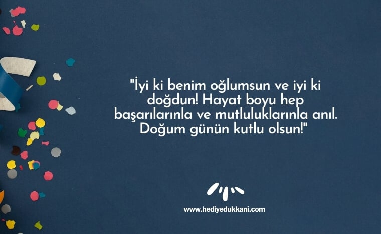 oğluma doğum günü mesajı