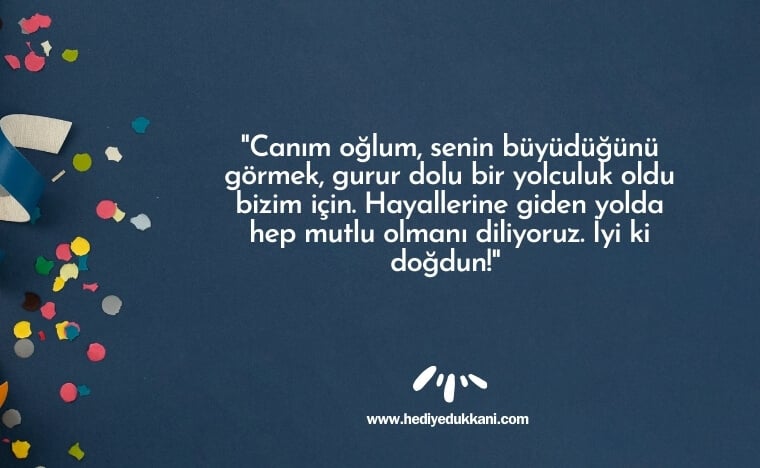 oğluma doğum günü mesajı