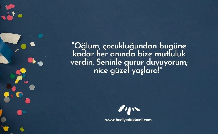 oğluma doğum günü mesajı