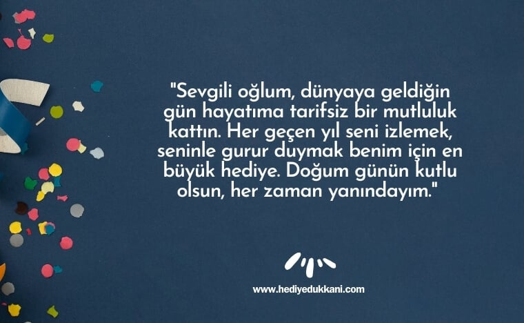oğluma doğum günü mesajı