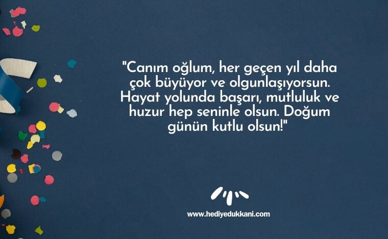 oğluma doğum günü mesajı