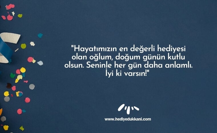 oğluma doğum günü mesajı