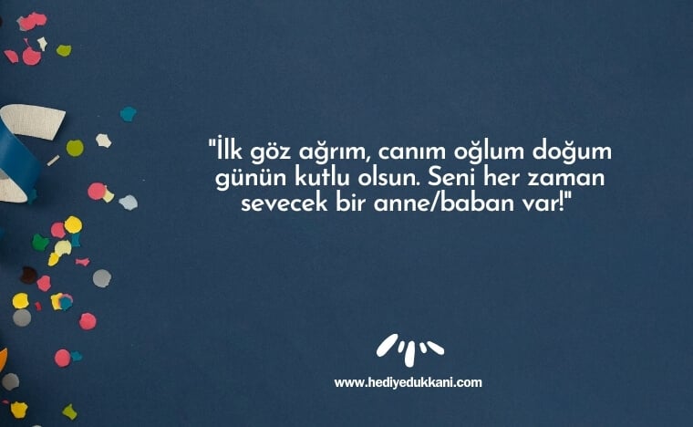 oğluma doğum günü mesajı
