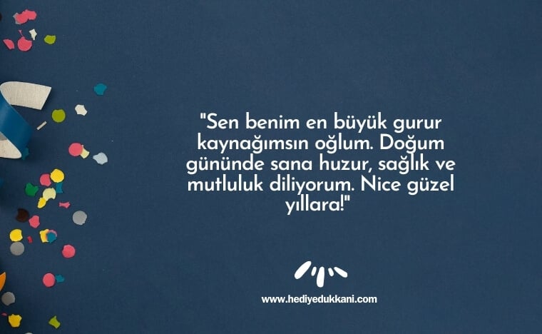 oğluma doğum günü mesajı