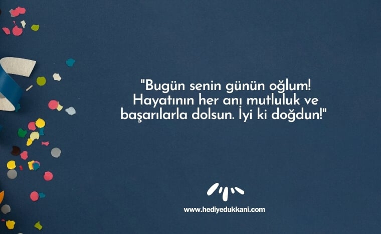 oğluma doğum günü mesajı