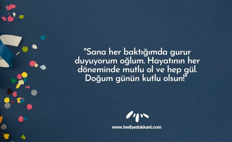oğluma doğum günü mesajı
