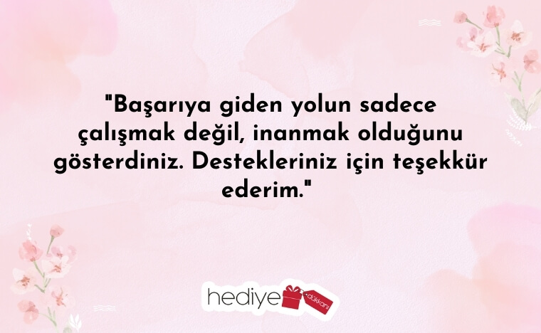 öğrenciden öğretmene güzel sözler