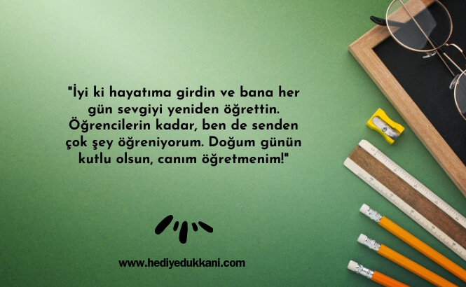 öğretmene doğum günü mesajı