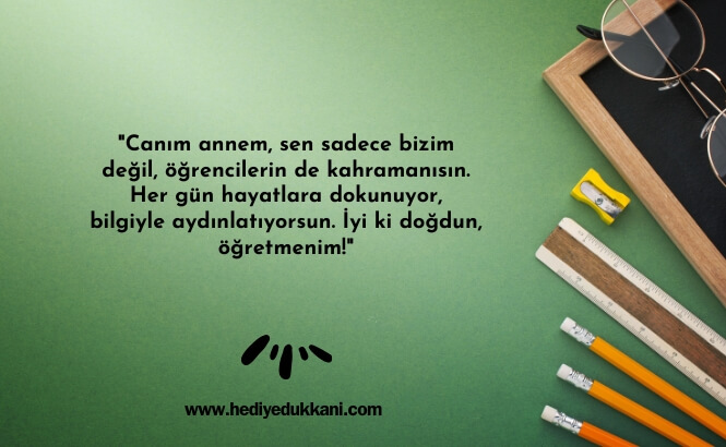 öğretmene doğum günü mesajı