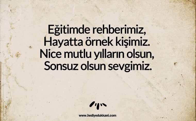 öğretmene doğum günü şiiri