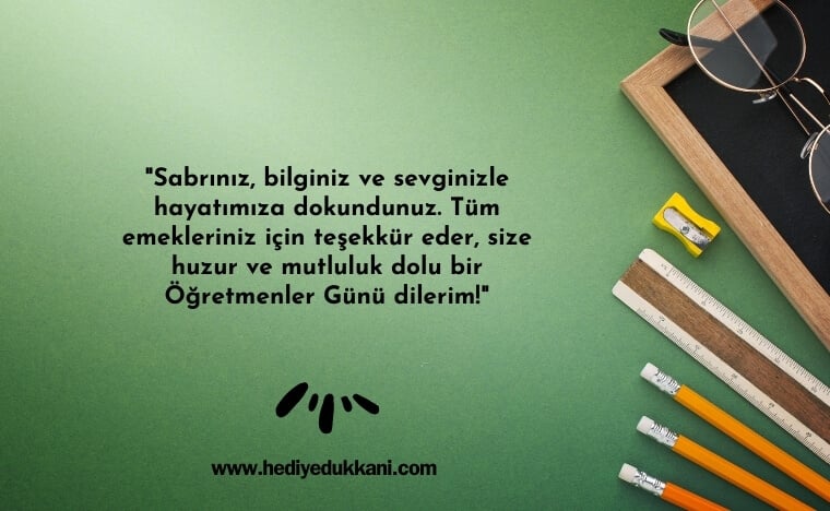 öğretmene hediye notu