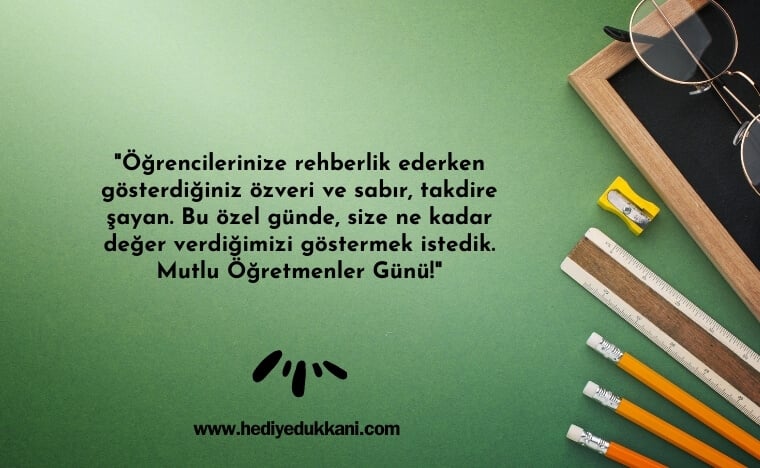 öğretmene hediye notu