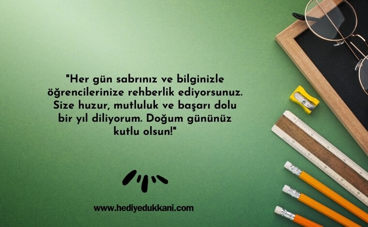 öğretmene hediye notu