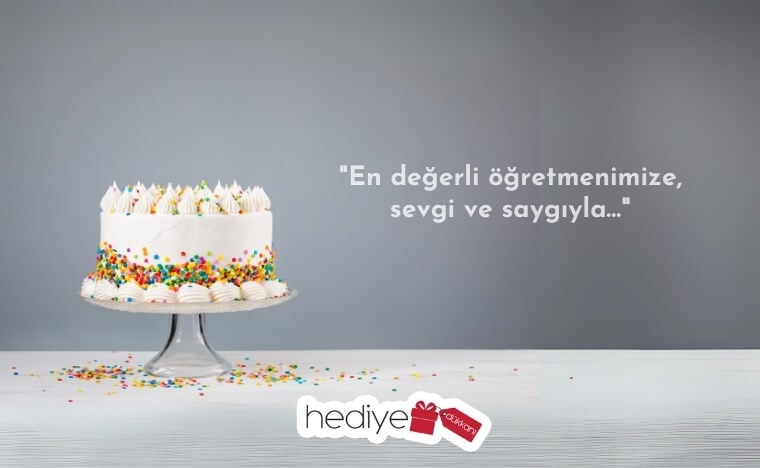 öğretmene pasta yazısı