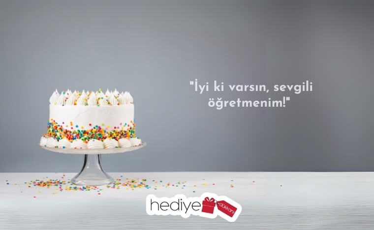 öğretmene pasta yazısı