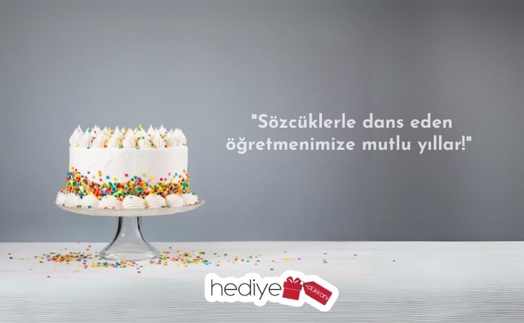 öğretmene pasta yazısı