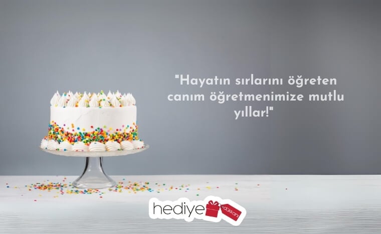 öğretmene pasta yazısı