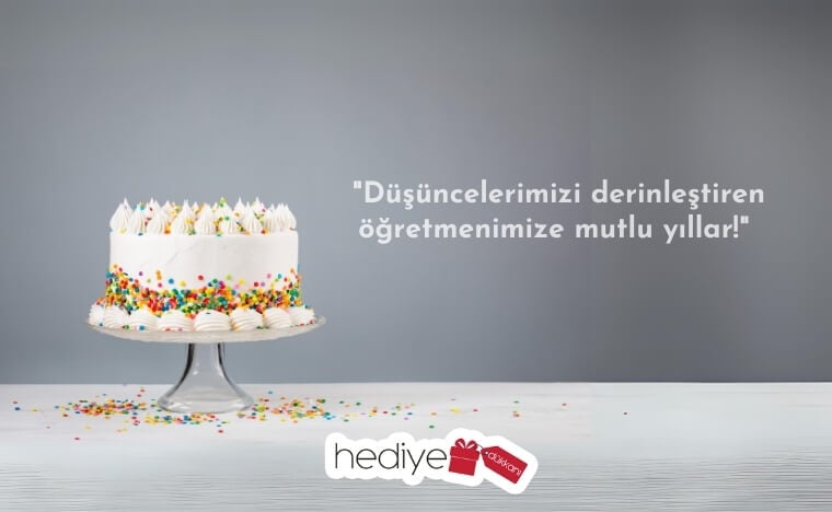 öğretmene pasta yazısı