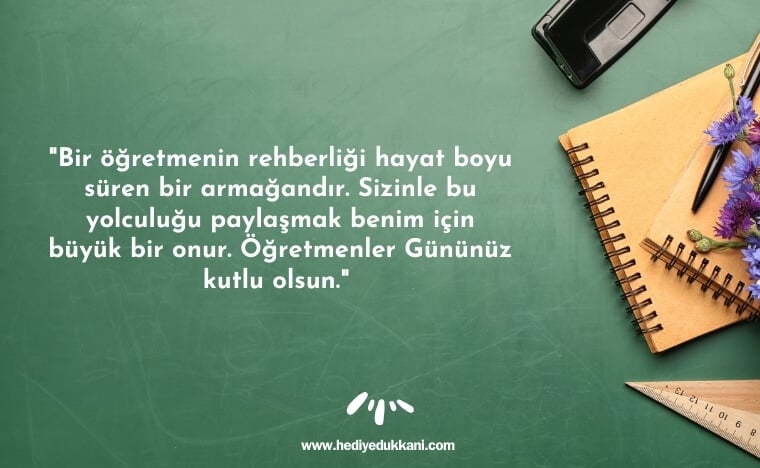 öğretmenler günü hediyesi notu