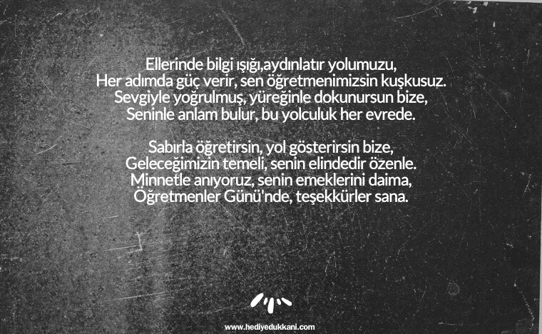 öğretmenler günü şiiri