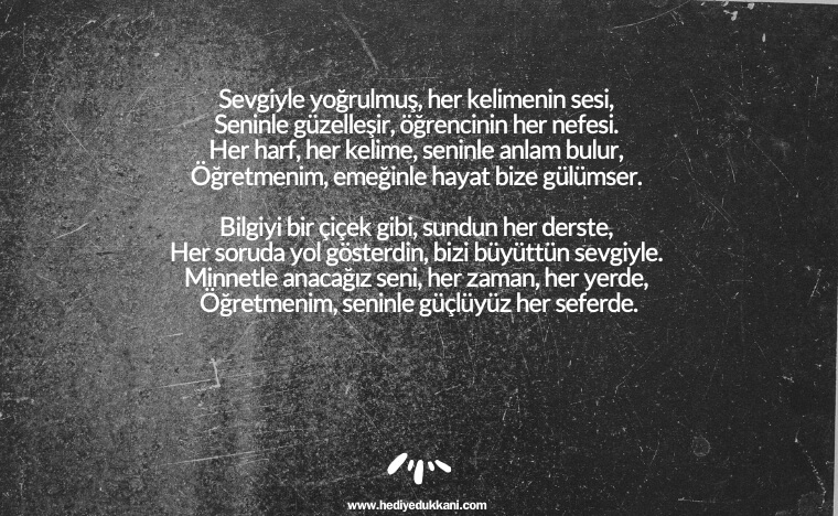 öğretmenler günü şiiri