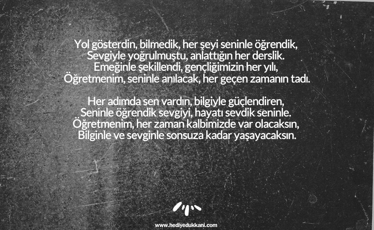 öğretmenler günü şiiri