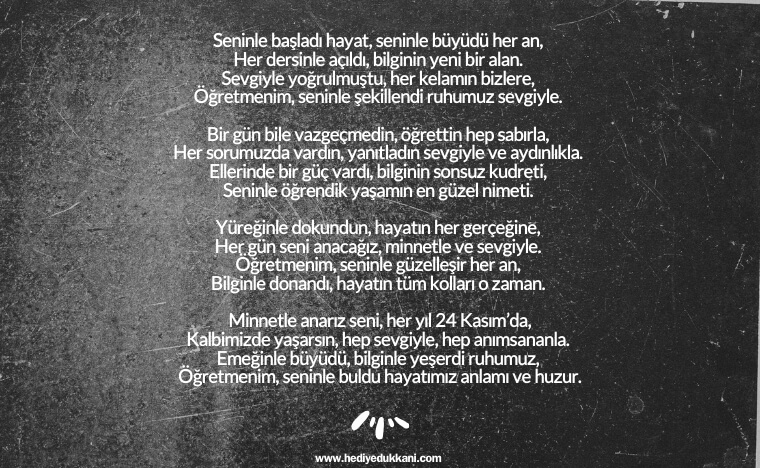 öğretmenler günü şiiri