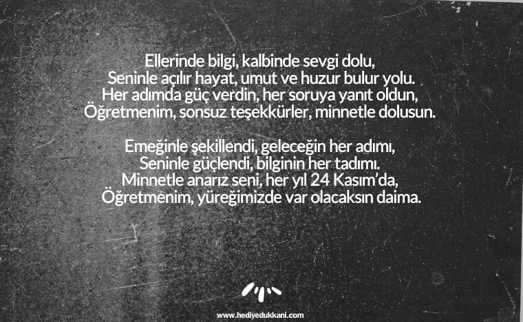 öğretmenler günü şiiri