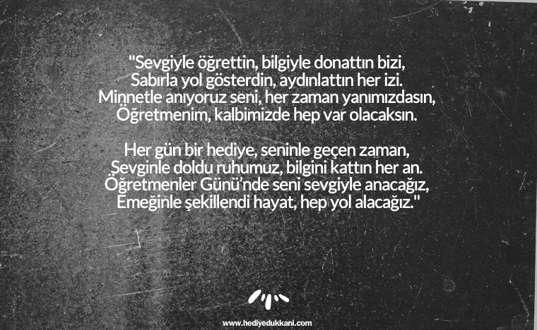 öğretmenler günü şiiri