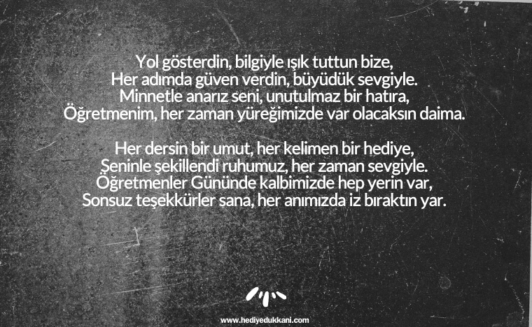 öğretmenler günü şiiri