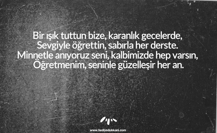 öğretmenler günü şiiri