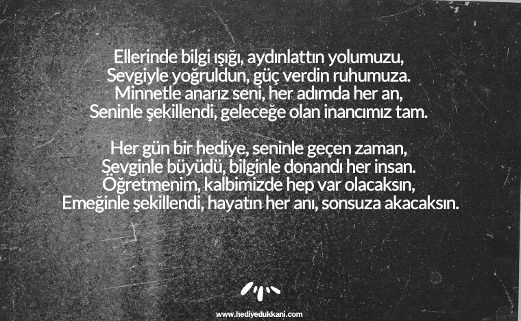 öğretmenler günü şiiri