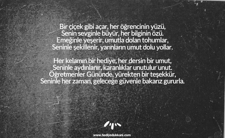 öğretmenler günü şiiri