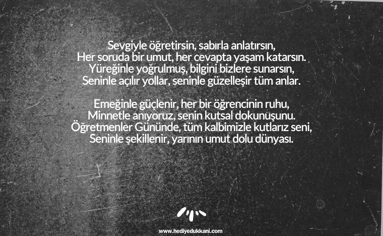 öğretmenler günü şiiri