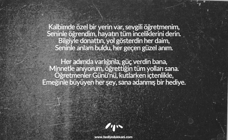 öğretmenler günü şiiri