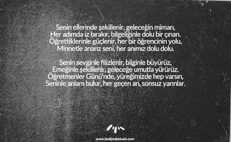 öğretmenler günü şiiri