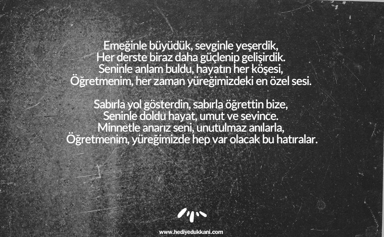 öğretmenler günü şiiri