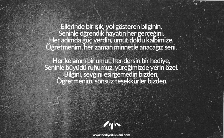 öğretmenler günü şiiri